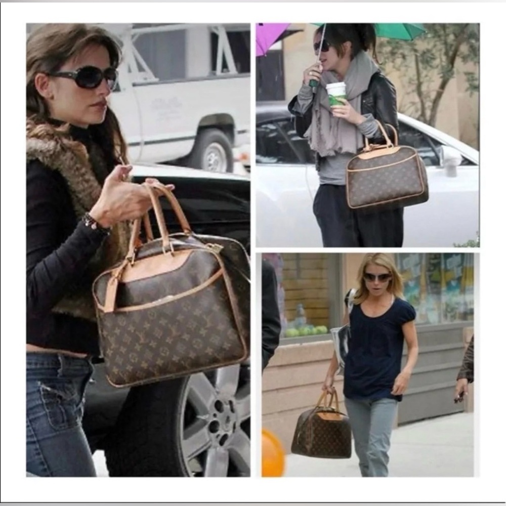 LOUIS VUITTON ✅AUTHENTIC LARGE DEAUVILLE BAG - Picture 4 of 11